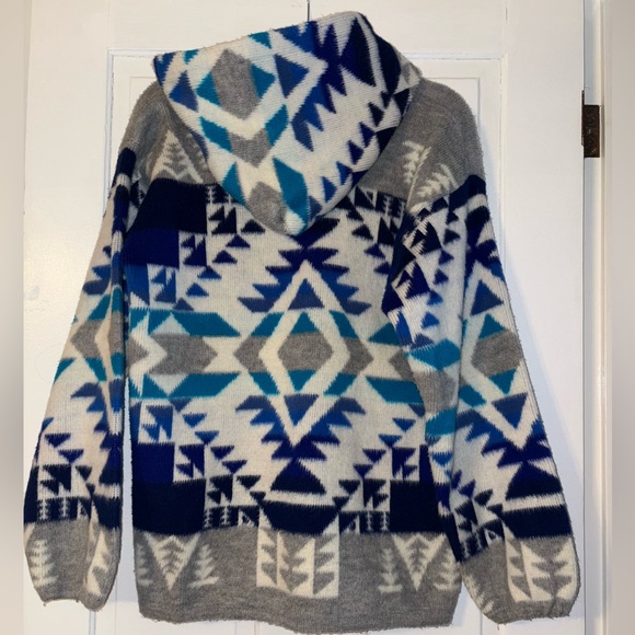 Patterned Wool Zip-up Jacket - Picture 5 of 8